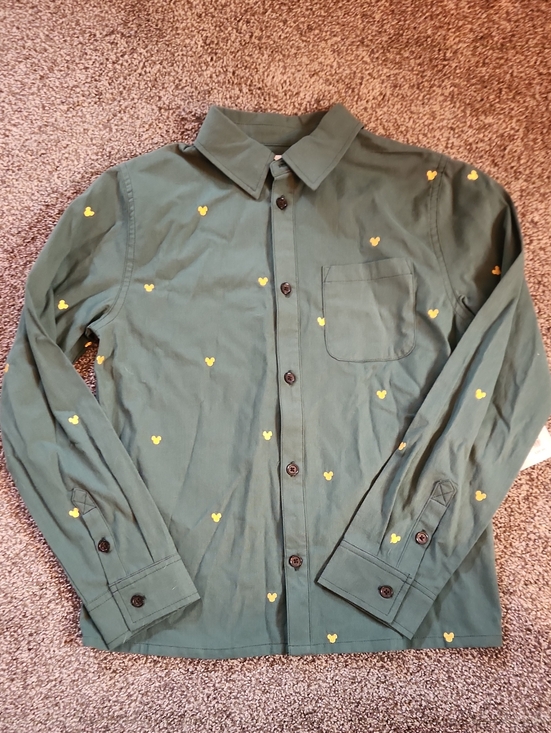 Disney Other - NWT - Disney - Youth Button-Up Shirt - Size Youth Large (11/12)